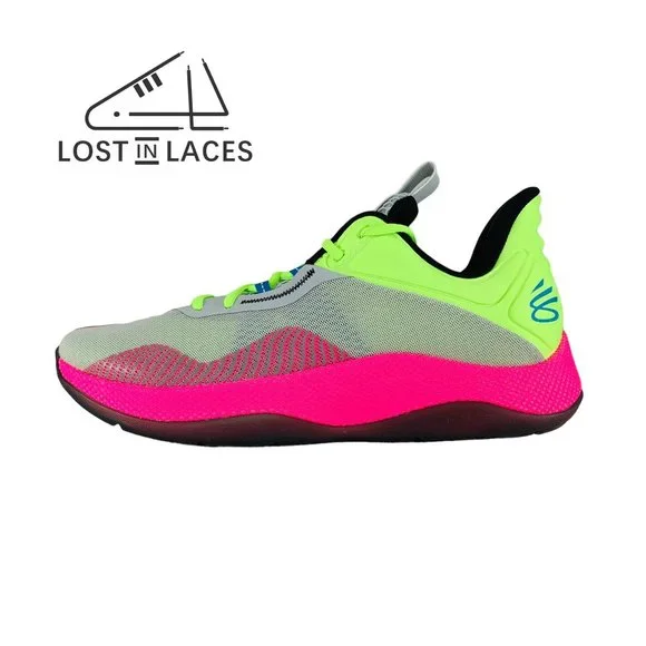Under Armour Curry Splash HOVR Low Halo Grey Pink Basketball Shoes Men’s 8 s-l400.jpg main image 3